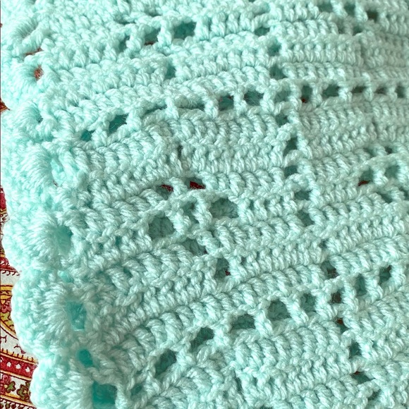 🧶💚💚 NEW Handmade Baby 🍼 Blanket - Picture 1 of 4